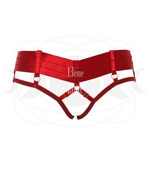 Culotte Harnais couleur rouge