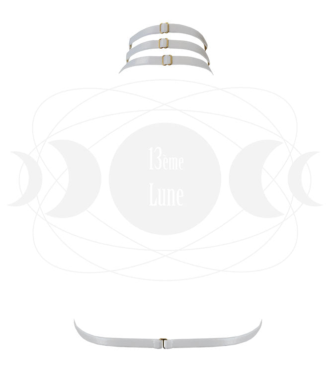 Collier Harnais collection Les Fuseaux de Violette de dos