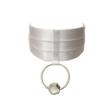 Saturne Choker couleur blanc