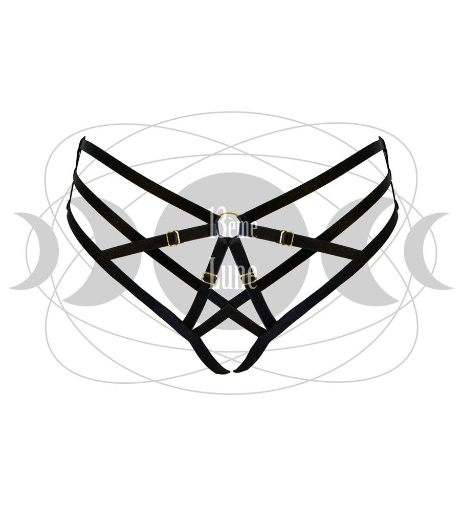 "Géométrie Sacrée" Tetrahedra culotte parure de corps