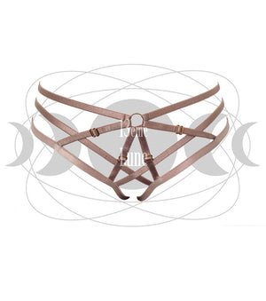 Tetrahedra culotte harnais couleur nude 