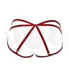 Culotte Harnais couleur rouge de dos