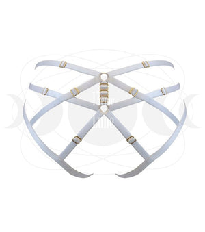 Culotte Harnais couleur blanc Lingerie France