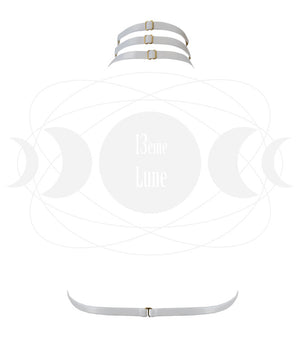 Collier Harnais collection Les Fuseaux de Violette de dos