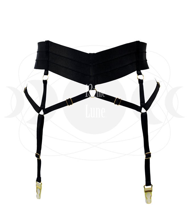 Porte Jarretelle Harnais couleur noir