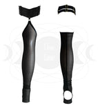 Guêtres couleur noir lingerie de luxe