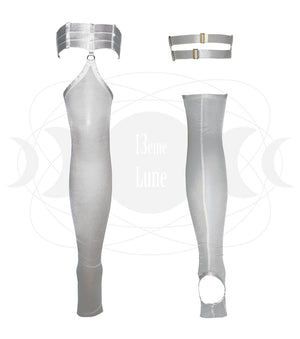 Guêtres couleur blanche lingerie de luxe