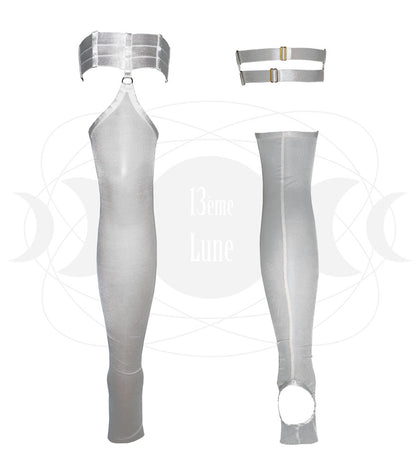 Guêtres couleur blanche lingerie de luxe